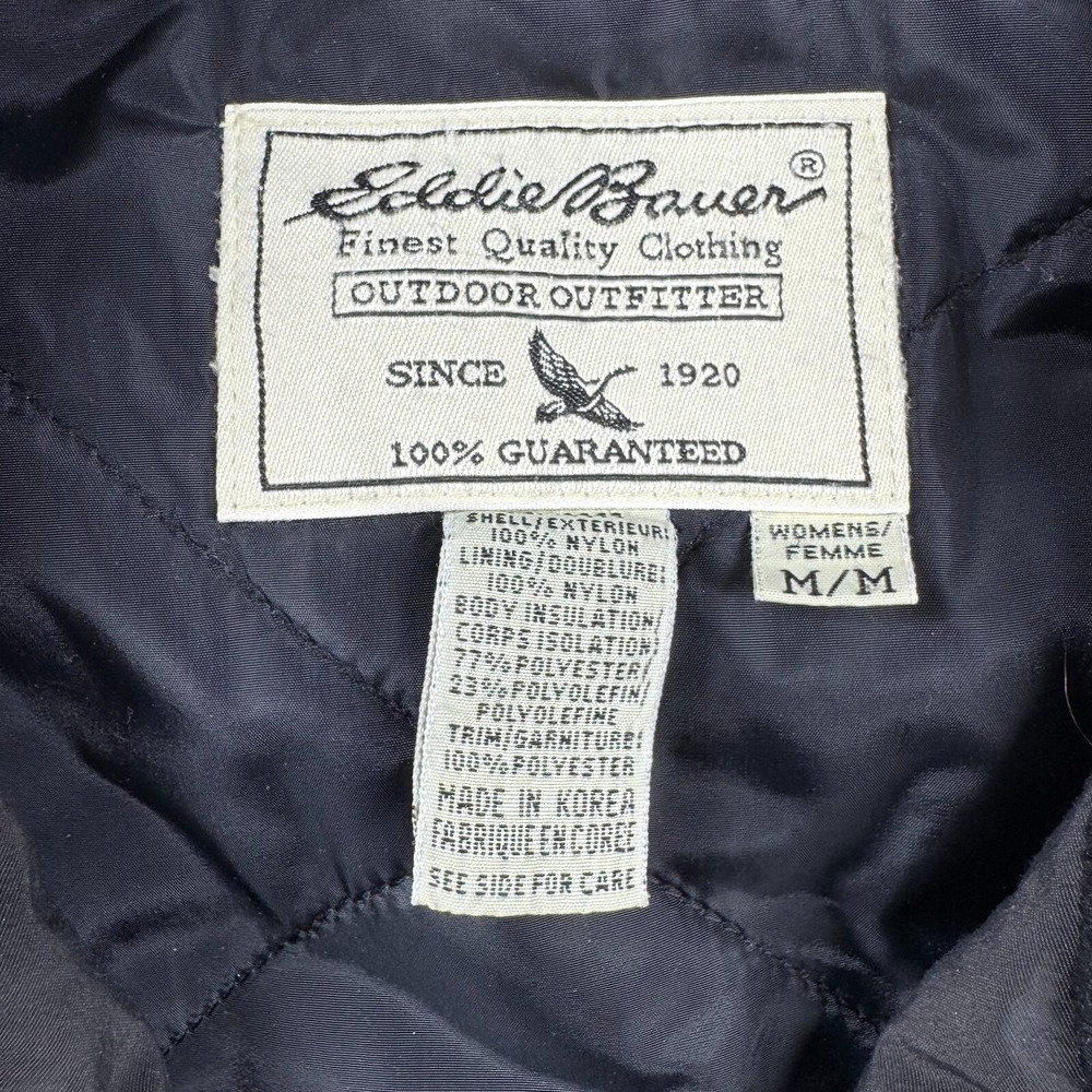 Vintage Eddie Bauer Barn Jacket Women M Weather Edge Thinsulate Gorpcore Outdoor - Picture 3 of 9